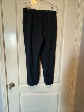 Purejill Women’s Black Elastic-Waist Casual Pants